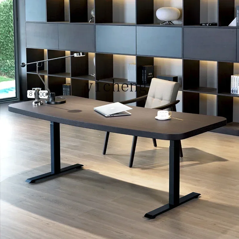 zz-23  New Minimalist Electric Lifting Desk Special-shaped Computer Desk Writing Desk Modern Simplicity