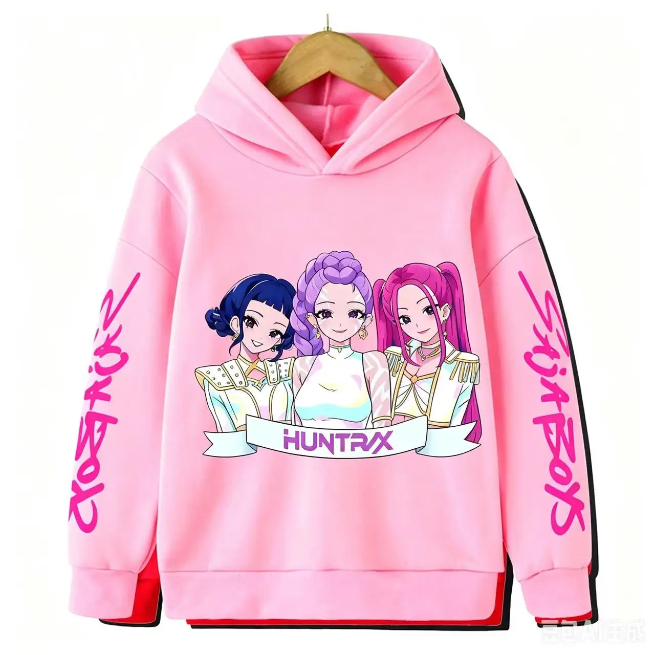 

Kids Girls Huntrx Anime Print Hoodie Long Sleeve Kpop Streetwear Casual Pullover Sweatshirt Cartoon Harajuku Hooded Tops