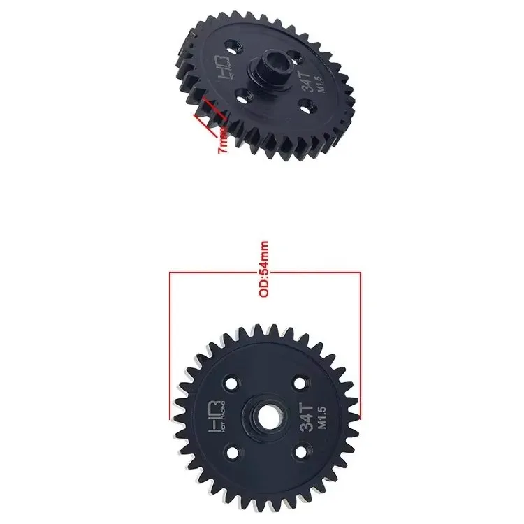 

Горячая гоночная усиленная стальная трансмиссия, большой модуль 1,5 34T для саньев Traxxas 1:8