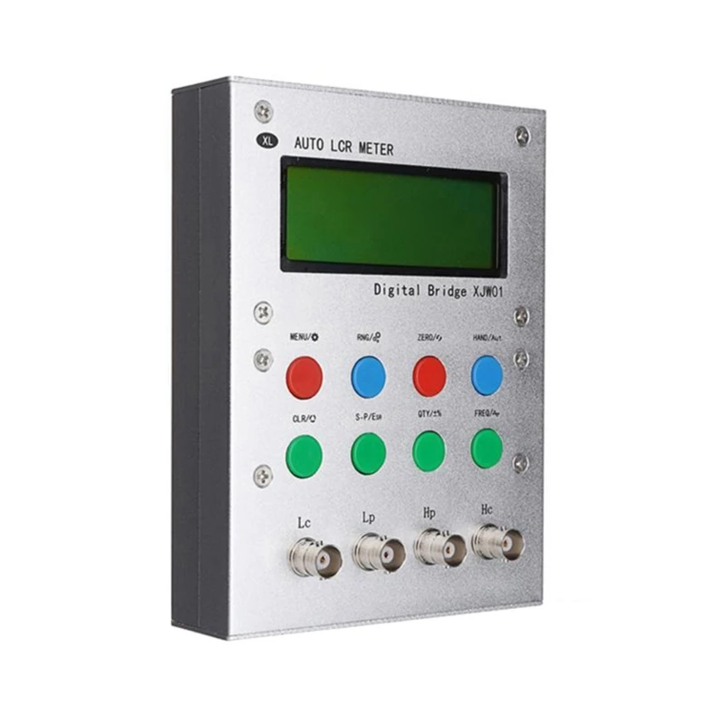 LCD Display Digital Bridge 0.3% XJW01 LCR Tester ESR Meter with Metal Cases Resistance Inductance Capacitance Multimeter