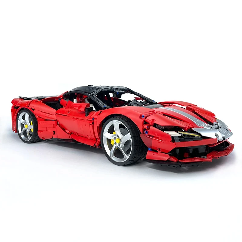 Technical Car Building Block The SF90 Formula Sport Racing Car Model Toys Assembly Kids Christmas Gift