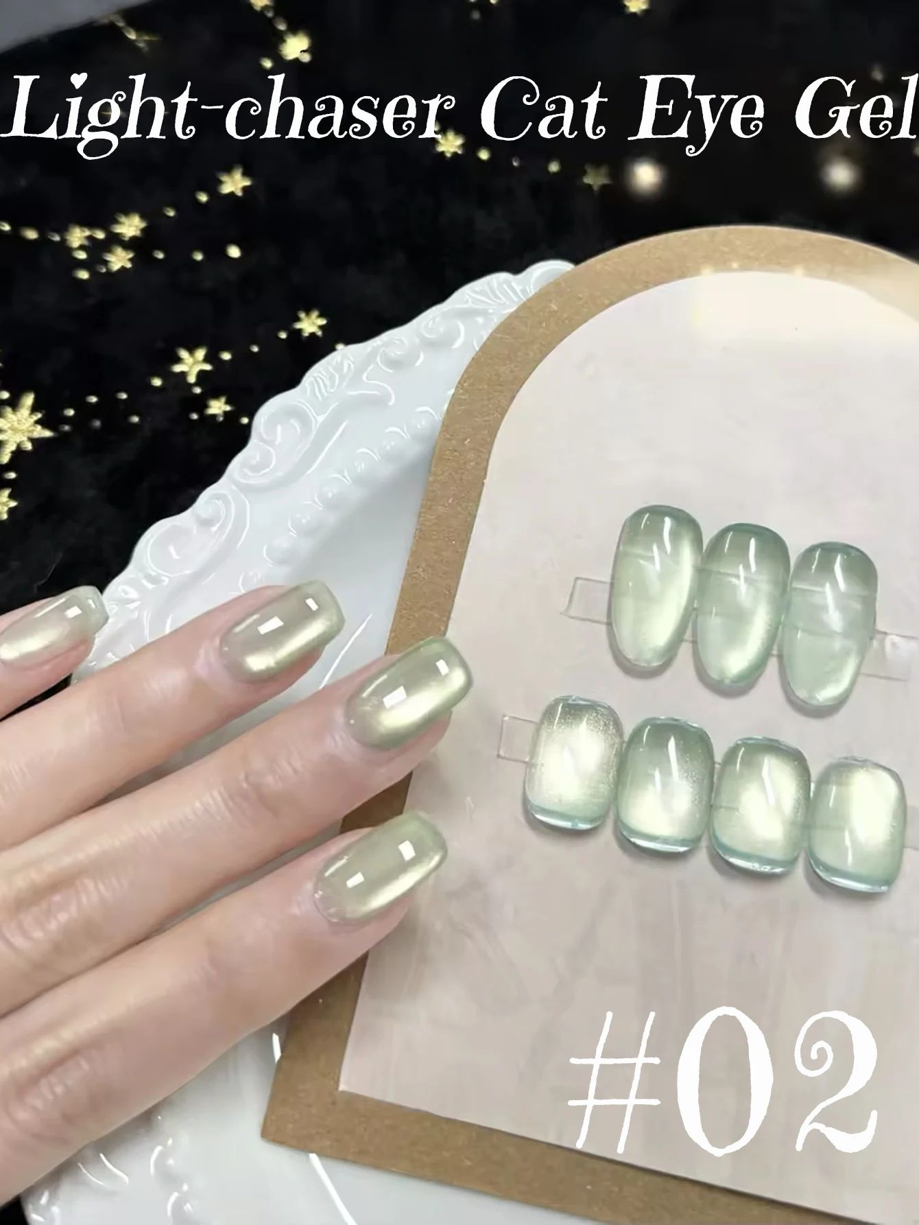 1-12 pièces WS glace Transparent chasse lumière oeil de chat Gel vernis à ongles paillettes fines, Texture semblable à de la soie poudre magnétique fournitures pour ongles