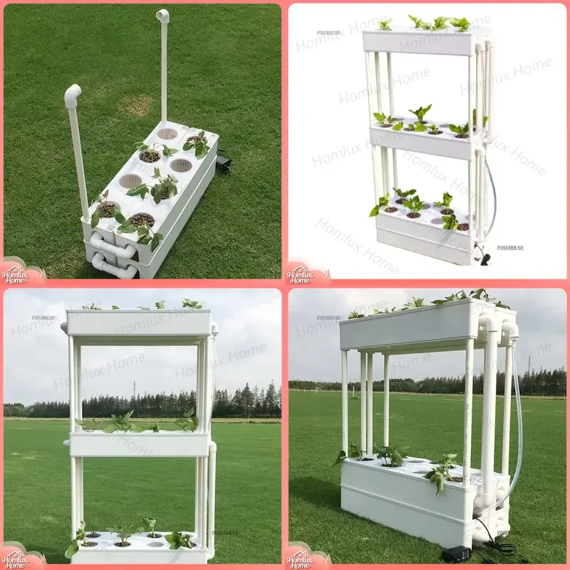 Hydroponic System for Balcony Indoor Gardening Soilless Planting Kit Home Vegetable Growing Box Flower Pot Vertical Garden