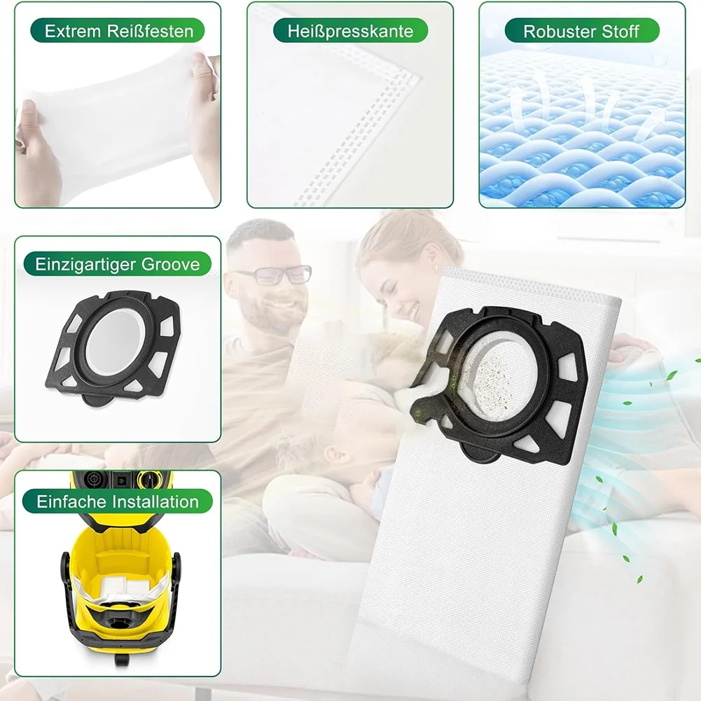 Мешки для пылесоса Karcher WD4 WD5 WD6 WD5 P WD6 P MV4 MV5 MV6 Сменные мешки KFI 487 для Karcher 2.863-006.0
