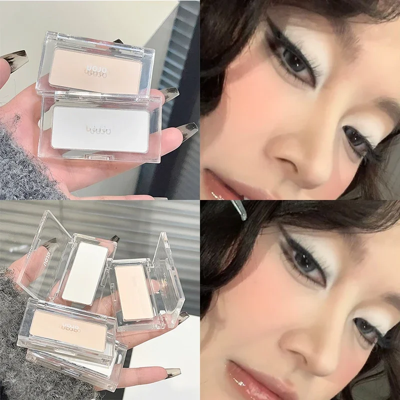 Matte Highlighter Eyeshadow Palette Naturally Brightening Contouring Makeup Monochrome Cut Off Eyeshadow Lying Silkworm Pigments