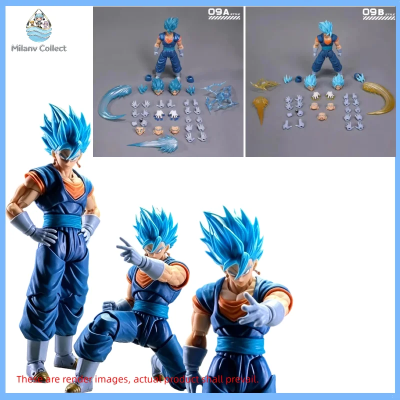 Figura de Acción Coleccionable YG-mw Studio Dragon Ball SHF Super Saiyan God Vegito SSGSS 09A-09B Versión Mejorada, Regalo