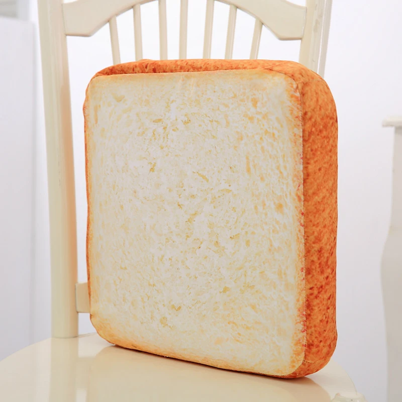 Creative Simulation Toast Bread Slicing Cushion Cat Special Pet Cushion Plush Toy Pillow