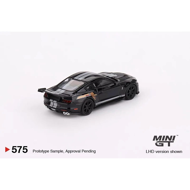 MINIGT 575 In Stock 1:64 Shelby GT500 Dragon Snake Black Diecast Diorama Car Model Toys