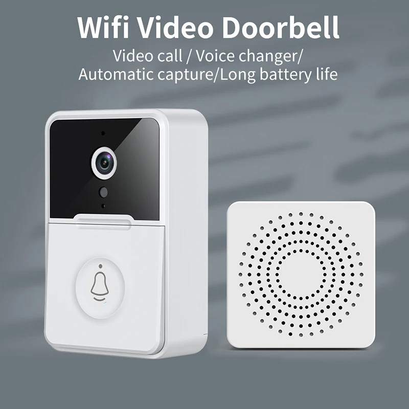 2.4G WIFI Video Doorbell Camera Wireless Night Vision Smart Home Security HD Door Bell Two Way Intercom Voice Change For Home