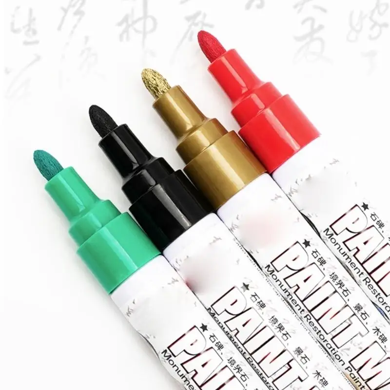Outdoor Stone Monument Paint Pen 3mm Waterproof Sunproof Paint Marker For Drawing Coloring On Gravestones And Tombstone