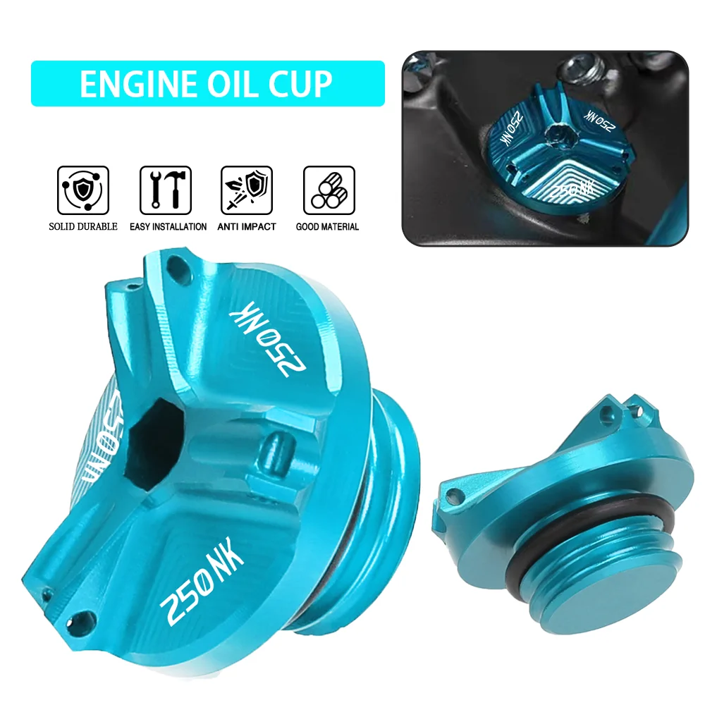 

CNC Aluminium M19*2.5 Engine Oil Cup Fuel Filler Tank Cap Cover For CFMOTO CF MOTO 250nk 250NK 250 NK Motorcycle Accessories
