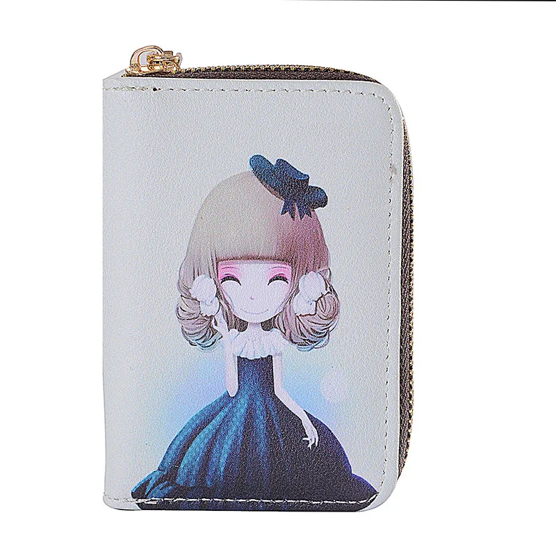 Coin Purse Luxury Passport Cover Credit Card Holder Wallet Card Tarjetero Rfid Billetera Cartoon Pattern Wallet Card Bag Cartera