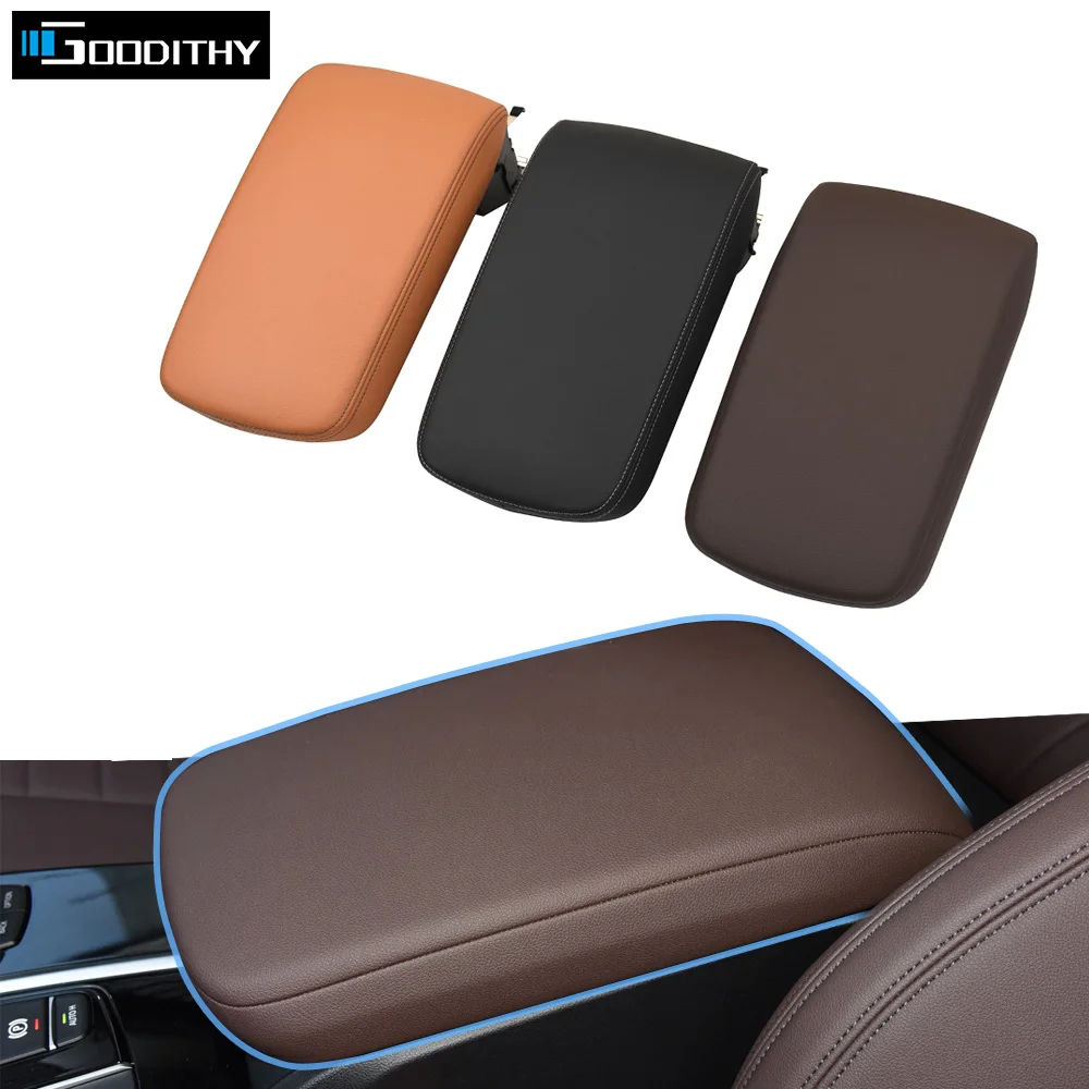 LHD RHD Front Center Console Leather Armrest Lid Box Cover Panel Replacement For BMW X3 X4 G01 G02 G08 F97 F98 2018-2021