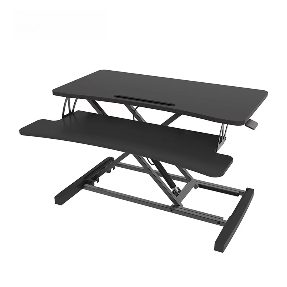Ergonomic Pneumatic Height Adjustable Laptop and Computer Office Standing Desk Converter