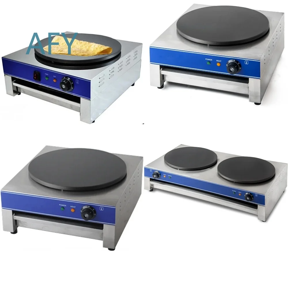 Máquina Comercial para Hacer Crepas de Alta Resistencia para Uso en Restaurantes, Plancha para Panqueques, Equipo Profesional para Comida Rápida y Cafeterías