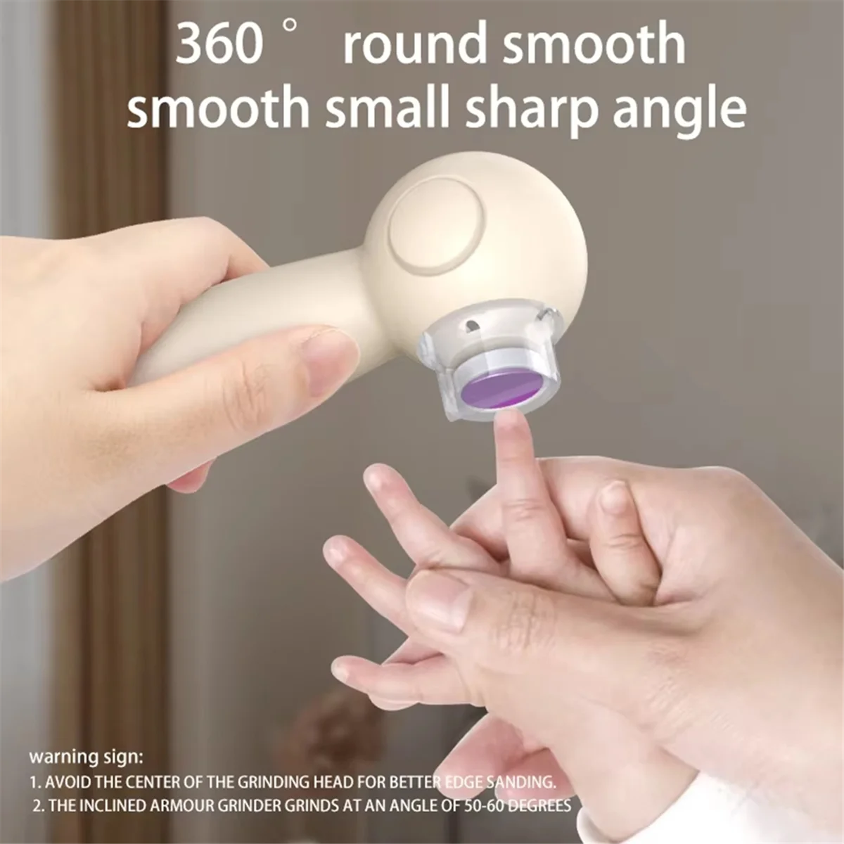 ABJZ Elektrische, multifunctionele nagelvijlknipper voor tenen en vingernagels, veilig manicurehulpmiddel voor babyverzorging