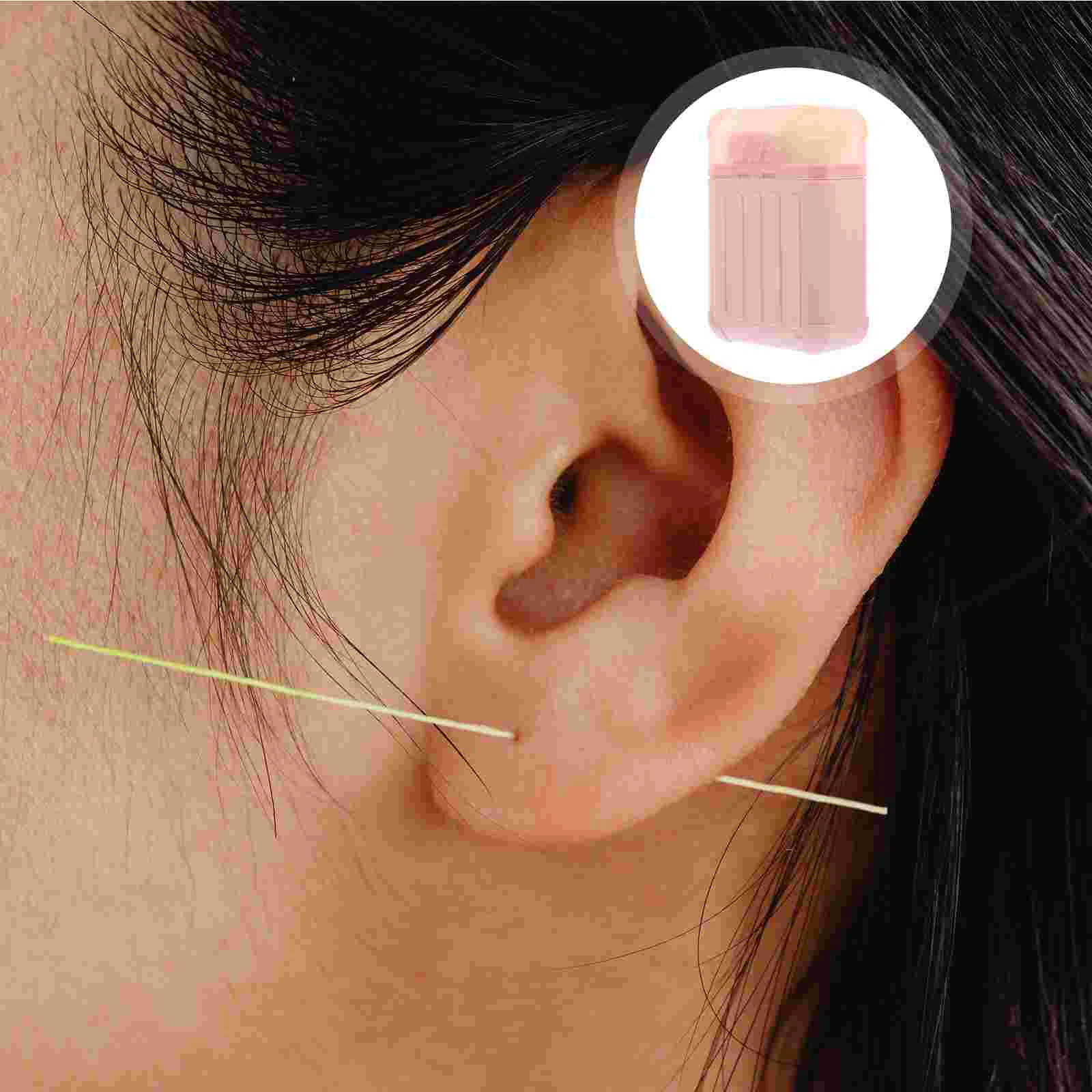 180pcs Disposable Ear Piercing Cleaners Earring Hole Cleaning Line Earring Hole Cleaner with Box