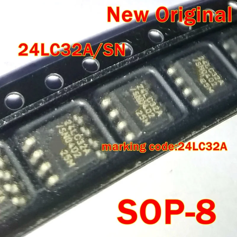 1Pcs to 100Pcs 24Lc32A/Sn Sop-8 New Original Marking Code:24Lc32A Ic-Sm-32K Bit Serial Eeprom