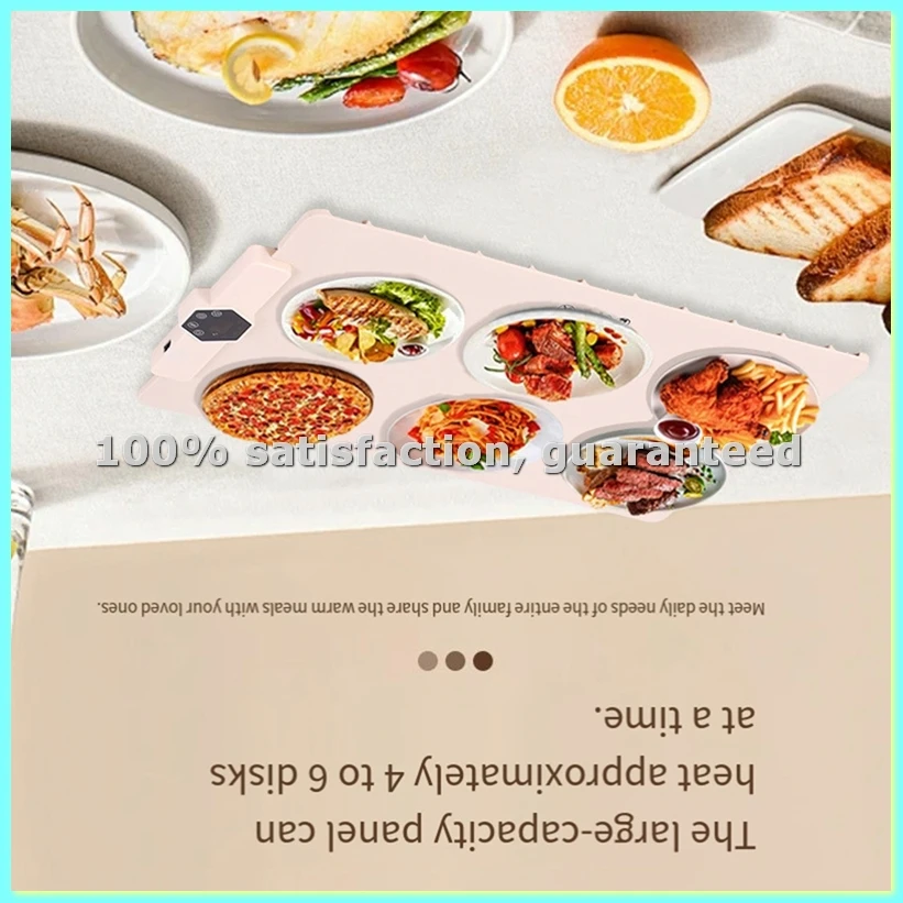 Electric Warming Tray,FullHeating Food WarmingMat,Portable Foldable Silicone Warmer,Food Warmer for Gatherings,Party(US)-AD23