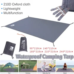 Estera de suelo para tienda de campaña al aire libre, esteras de Picnic de tela Oxford impermeables gruesas portátiles, tienda de campaña, hoja de dosel de tela para senderismo dro