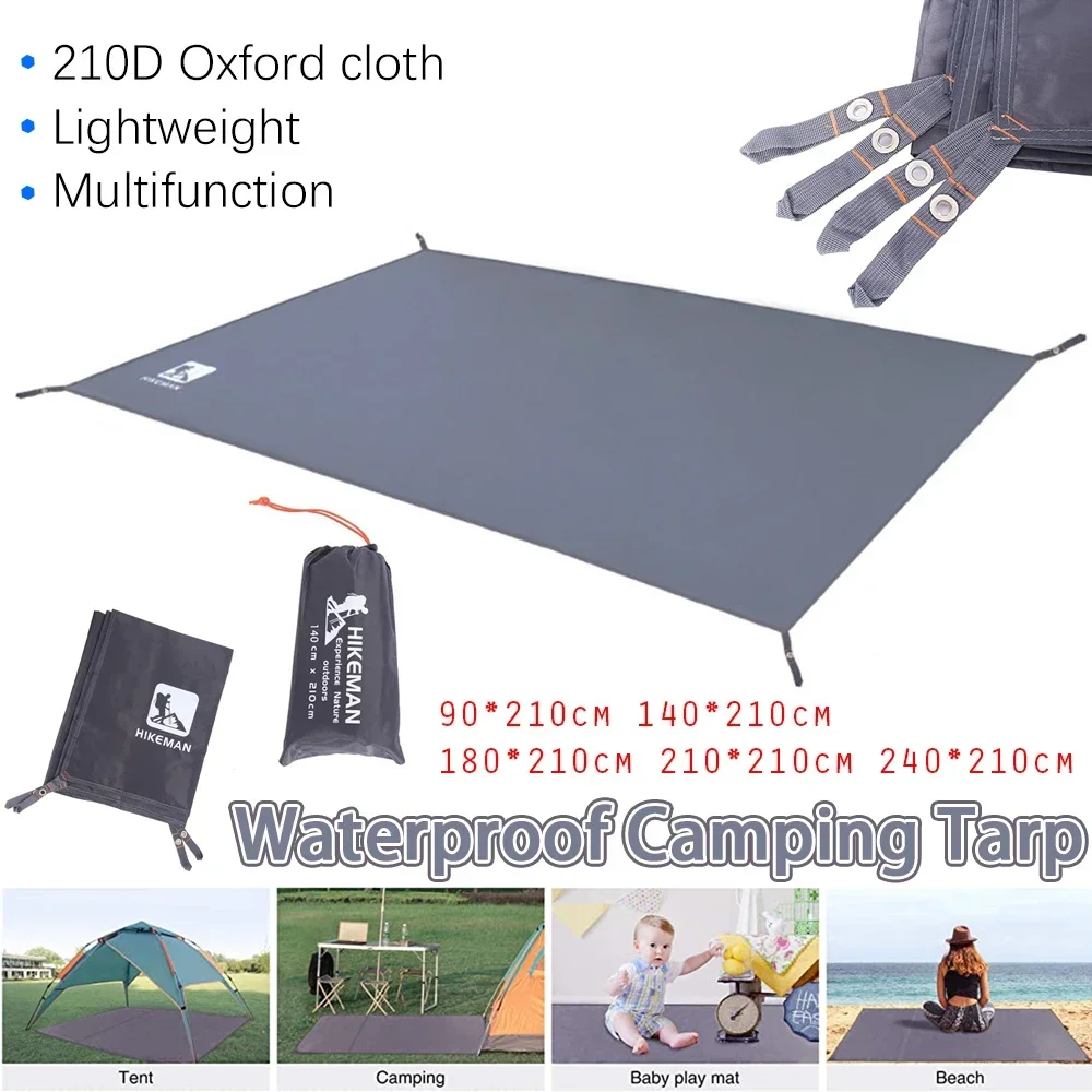 Outdoor Tent Floor Mat Portable Thicken Waterproof Oxford Cloth Picnic Mats Camping Tent Shade Cloth Canopy Sheet For Hiking