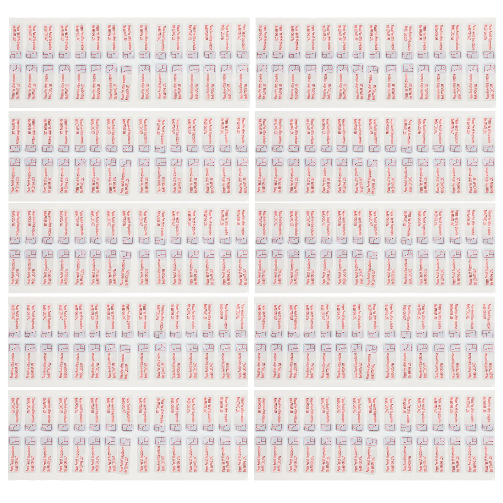 

3000 шт. защитных предупреждающих этикеток-наклеек с сильной клейкостью для инструкций по снятию, водостойкие, маслостойкие