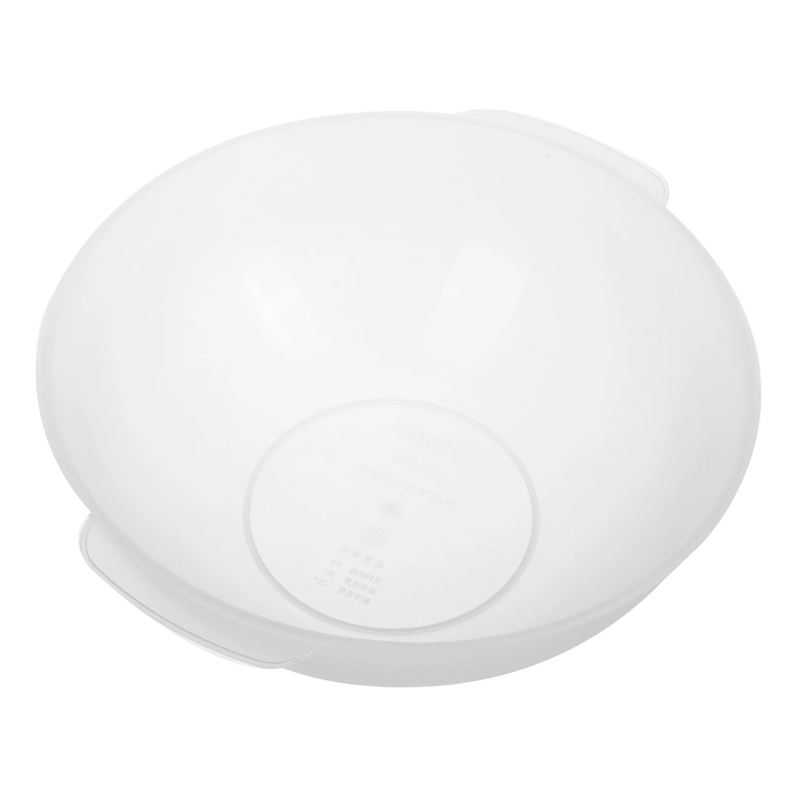 Face Wash Basin Beauty Salon Transparent Plastic Round 21cm Handle Portable Multifunctional Plastic Wash Tub for Facial Care