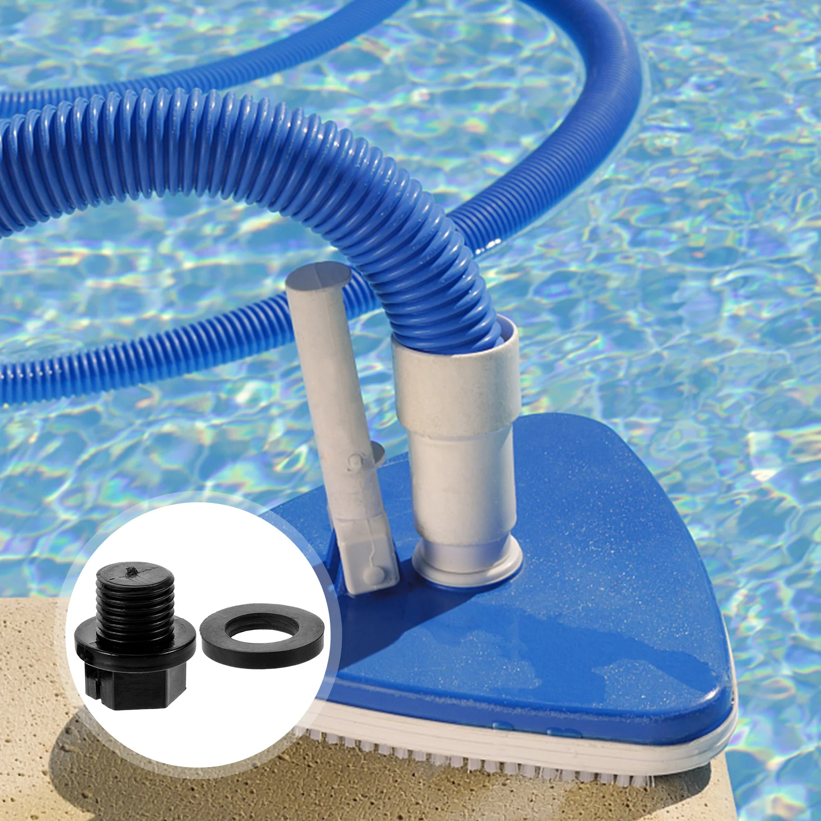

2 set 2 Sets Pool Plugs Swimming Pool Pump Replacement Parts Accessories Winter Plug Thread Filter Cap Drain Screw Expansion Spa