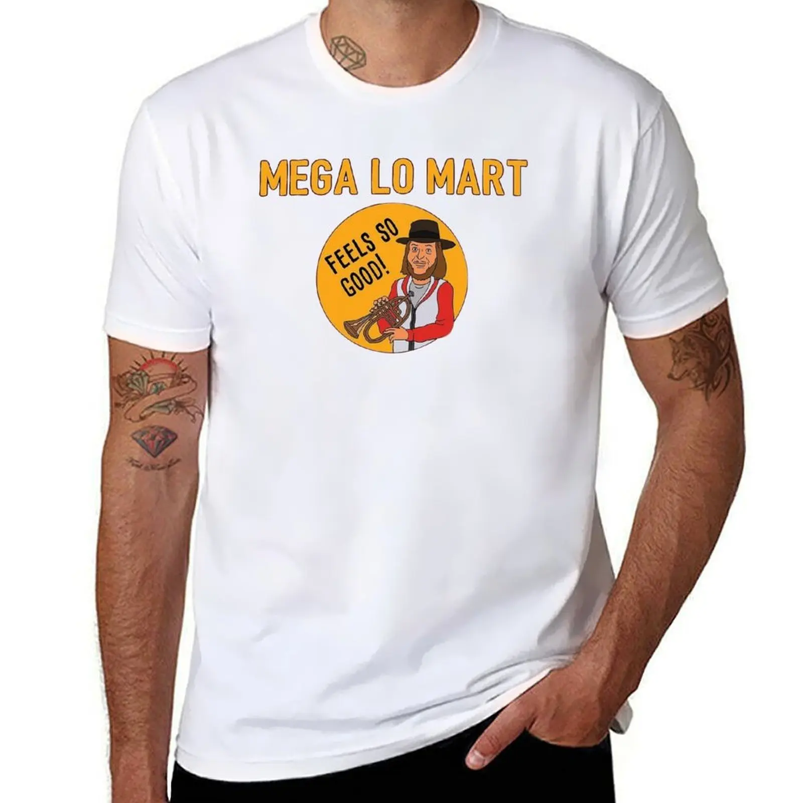 

Mega Lo Mart T-Shirt t shirt for man 100 percent cotton man t shirts high quality luxury brand T-Shirt