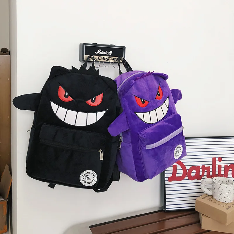 

MINISO Switch Pokémon Cappy Beast плюшевый рюкзак сумка для пары рюкзак большой емкости мультфильм студенческий класс повседневный плюшевый школьный рюкзак