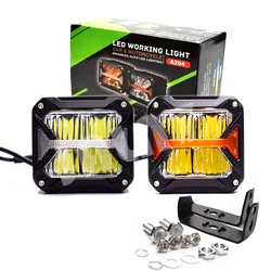 2pc 3 Inch LED Light Pods ATV UVT Spotlight 86W Car MOTO Offroad Driving Headlight Flood Truck Work Lamp DRL 12V 24V