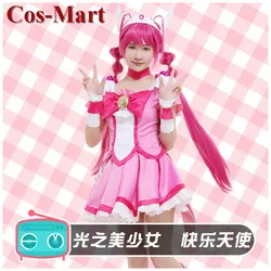 Cos-Mart Anime Smile Pretty Cure Cure Happy Cosplay Costume Sweet Lovely Uniform Dress Female Activity Party Role Play Clothing