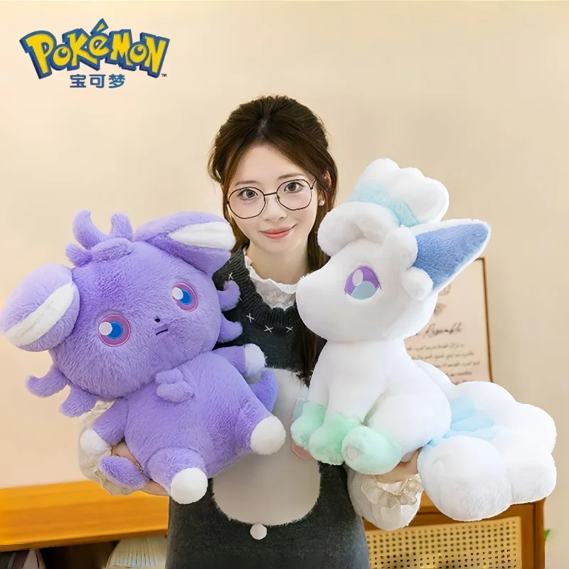 40/60cm Pokemon Alolan Vulpix Plush Doll Kawaii Pokémon Stuffed Plushie Cartoon Anime Peluche Soft Pillow Children's Toy Gifts