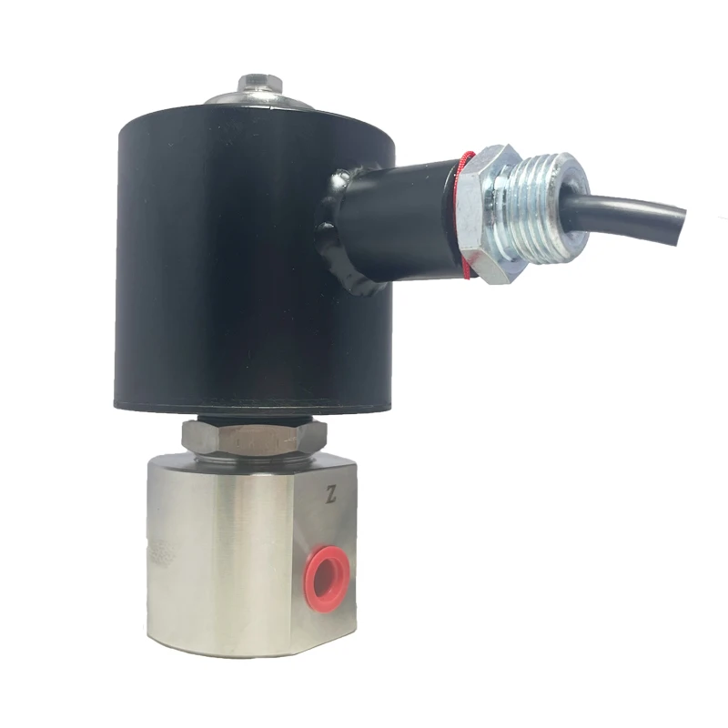 200bar 20MPa 2 way oxygen high pressure solenoid valve 1/4 1/8 24V Orifice 1mm SS304 DN1 normally closed explosion-proof