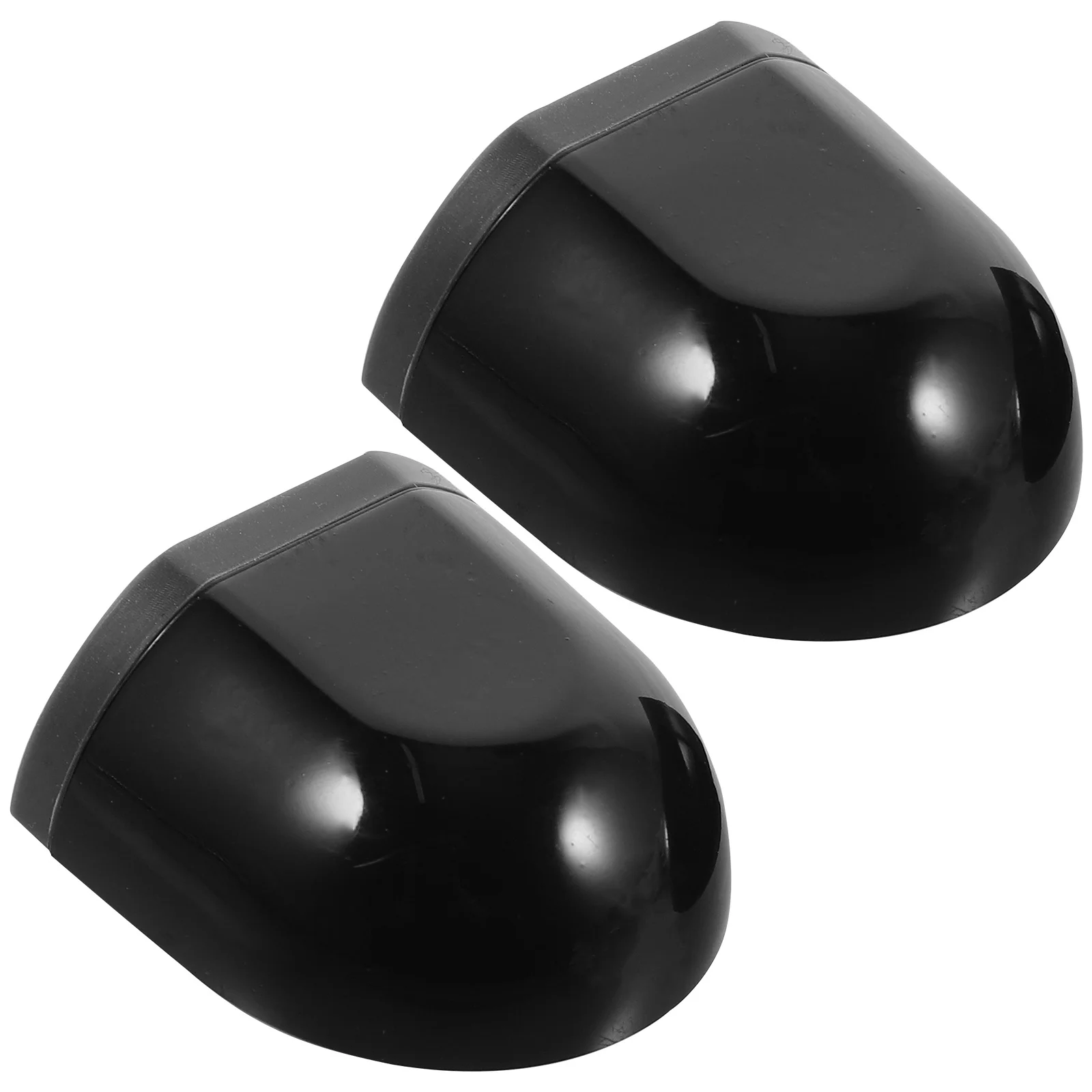 2 قطعة سدادة الباب إسفين حامل الباب البلاستيكي الثقيل المدمج لأمن المنزل تصميم مائل مضاد للتصادم