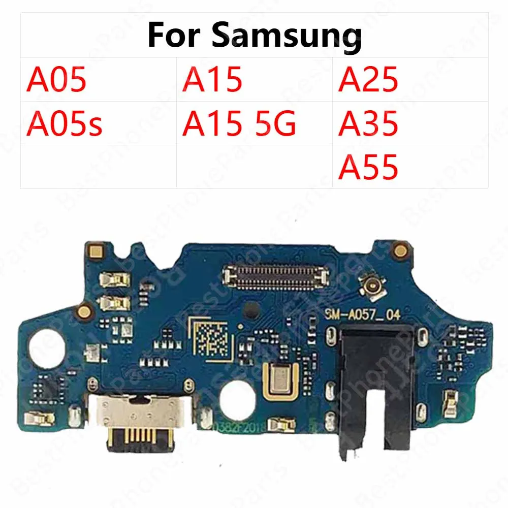 Charge Board For Samsung Galaxy A05 A05s A15 A25 A35 A55 5G Charging Port Plate Ribbon Socket Usb Connector Flex Cable