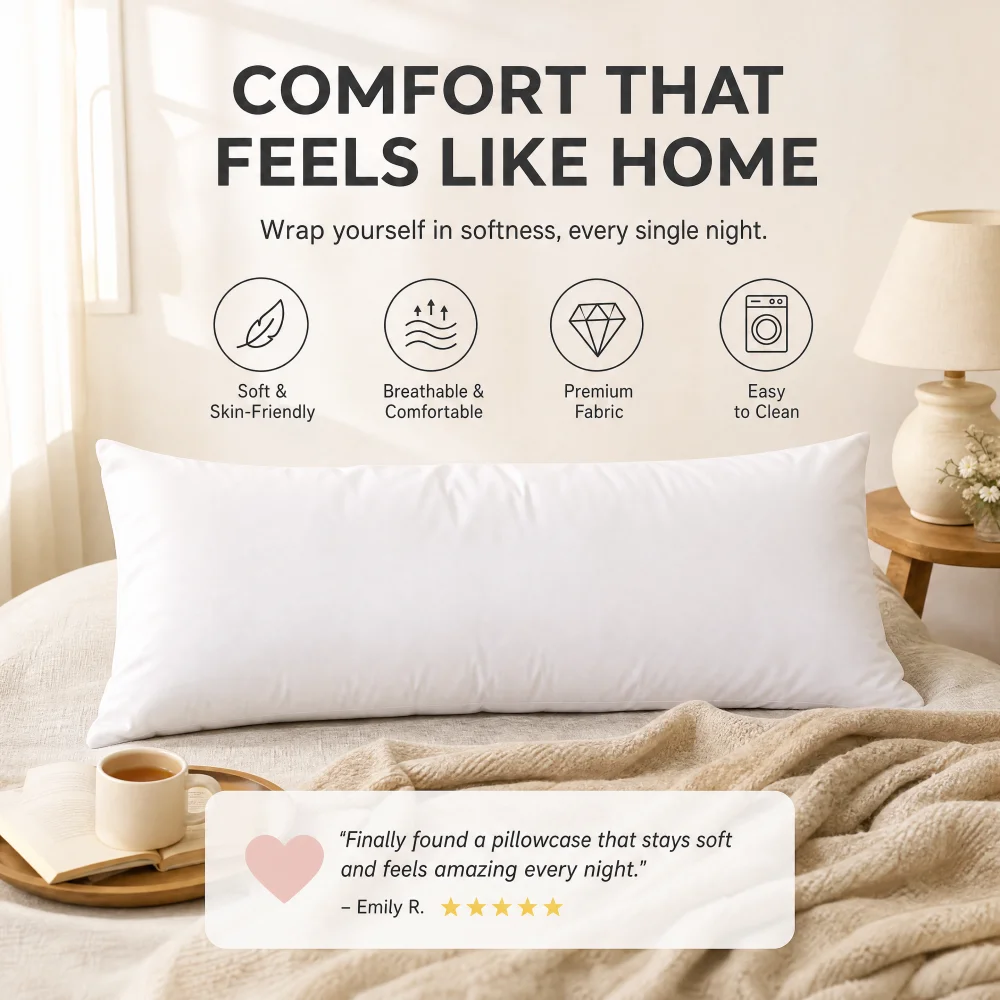 Aesthetic Handsome Anime Boy Body Pillowcase Constellation Star Moon Long Pillow Cover Ultra‑Soft Decorative Pillow Case