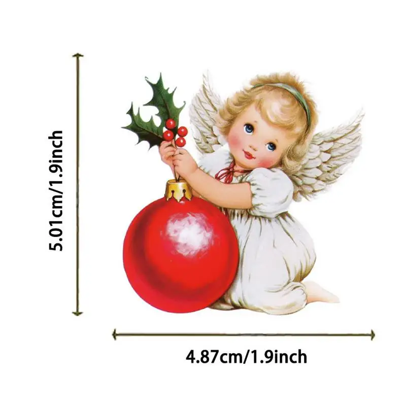 สติกเกอร์คริสต์มาสสําหรับScrapbooking 50Xสเก็ตบอร์ดDecalsน่ารักคริสต์มาสVINTAGEสติกเกอร์สําหรับแล็ปท็อปขวดน้ําสเก็ตบอร์ด