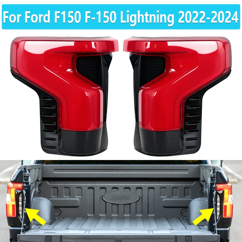 Luz Trasera para Ford F150 F-150 Lightning 2022-2024, Luz de Freno, Luz de Reversa, Luz Direccional NL34-13B505-BG NL34-13B504-AG