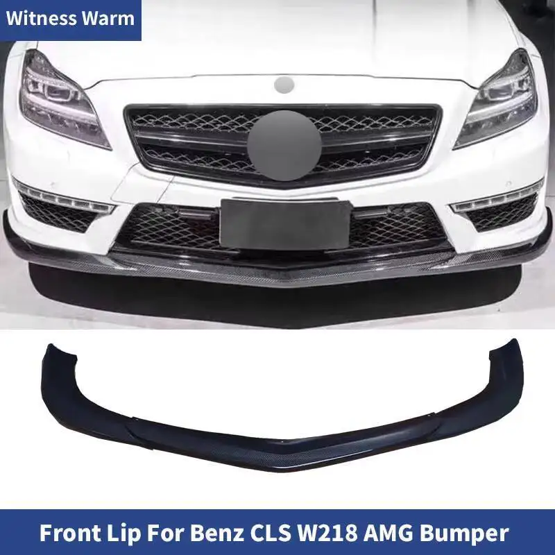 Lame de Pare-Choc Avant en Fibre de Carbone pour Benz, W218, CLS63, 2012