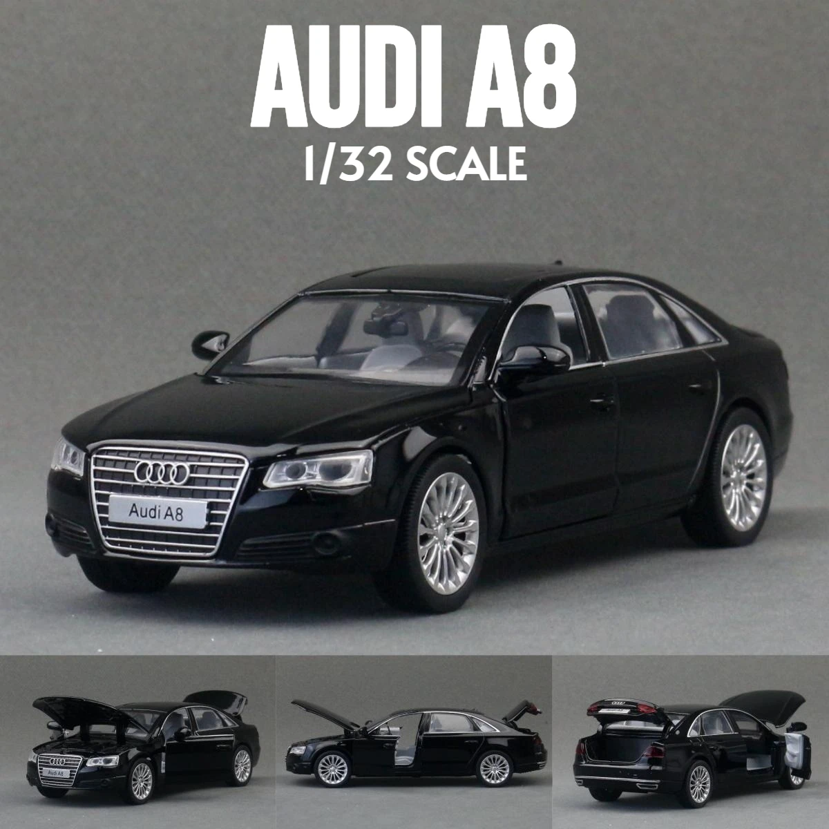 1/32 Audi A8 Sedan Miniature Diecast Alloy Toy Car Vehicle Model