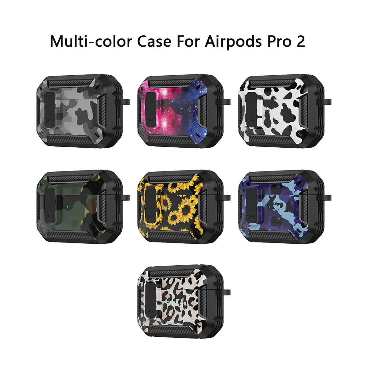 Protective Sleeve Case for Apple AirPods Pro 2 1 AirPods 3 2 1 Shockproof Carbon Fiber Soft Silicone Bluetooth Earphone Cover