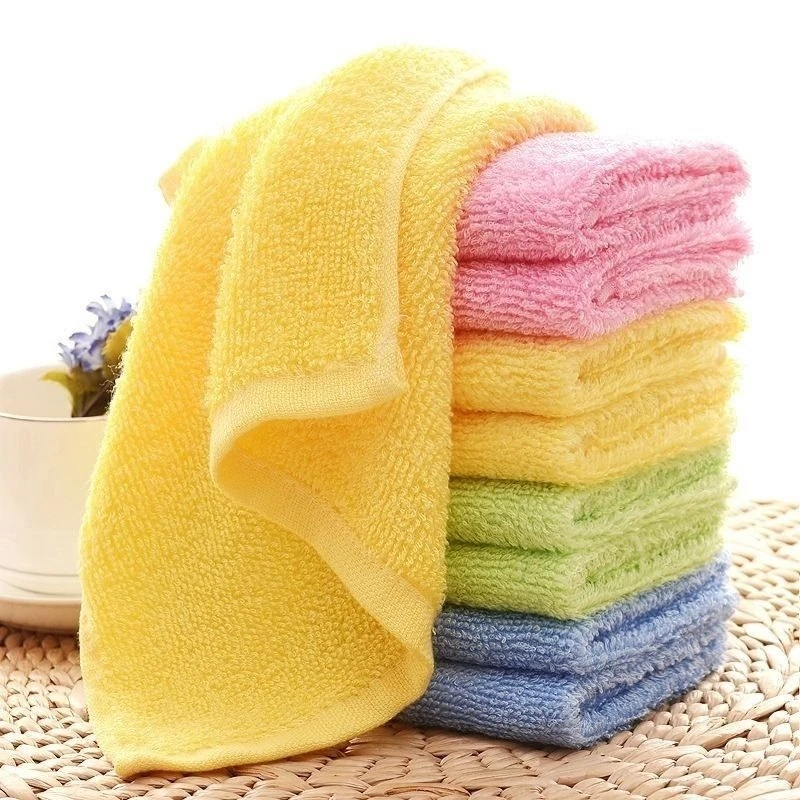 30*30cm Solid Color Dishcloth Dish Towel Wood Fiber Non Greasy Cloth for Kitchen Use Only Easy To Clean with Water Absorption