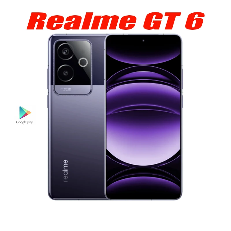 هاتف Realme GT 6 غير مقفل سنابدراجون 8 Gen 3 ، من من الجيل الثالث ، من الجيل الخامس ، 50 ميجابكسل ، IMX890 ، OIS NFC ، OTA ، ah mAh ، W ، أصلي ، جديد #2