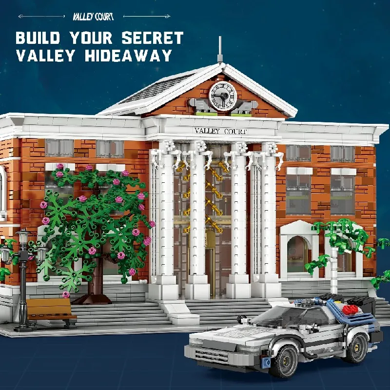 Film Valley Court Modulare Gebäude Blöcke Sci-Fi City View Architektur Haus Montage Ziegel Modell Kit Erwachsene Kind Geschenke 4269PCS