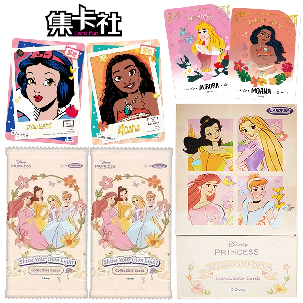

New Genuine Card.fun Disney Princess Collection Card Girl's Like Movie Cartoon Creative Flower Decoration Theme Character Card