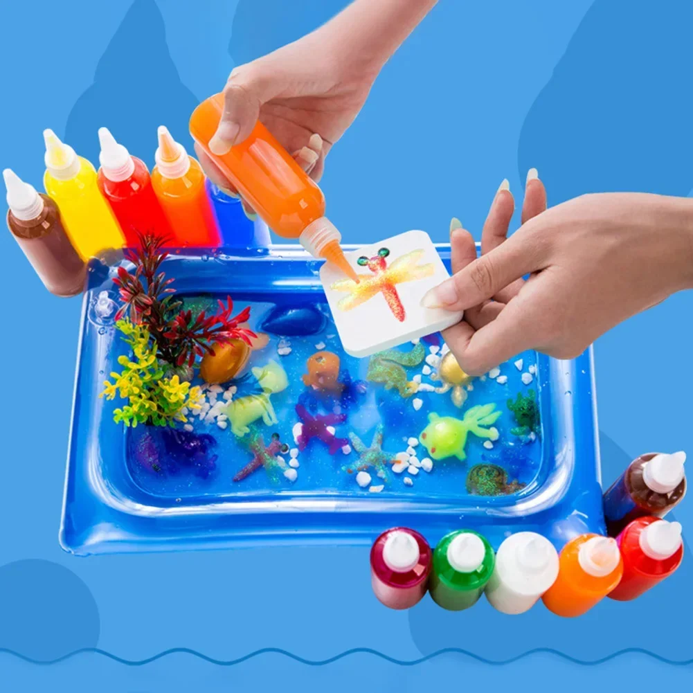 Im Dunkeln Leuchtende Magische Wassertiere DIY-Set, Handgemachtes Bastelspielzeug für Kinder ab 6 Jahren