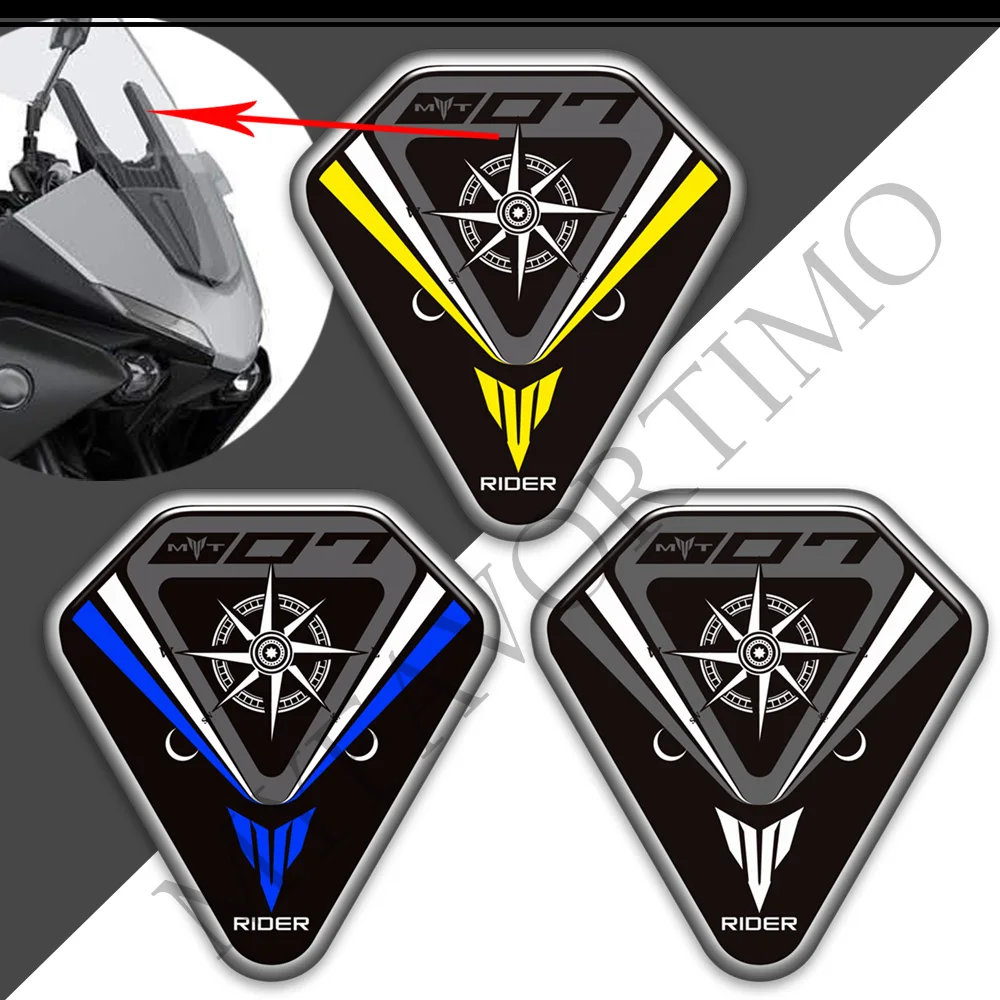 Für yamaha mt07 mt 07 sp MT-07 Tank Pad Griffe Motorrad Aufkleber Aufkleber Schutz Gas Heizöl Kit Knie 2018 2019 2020