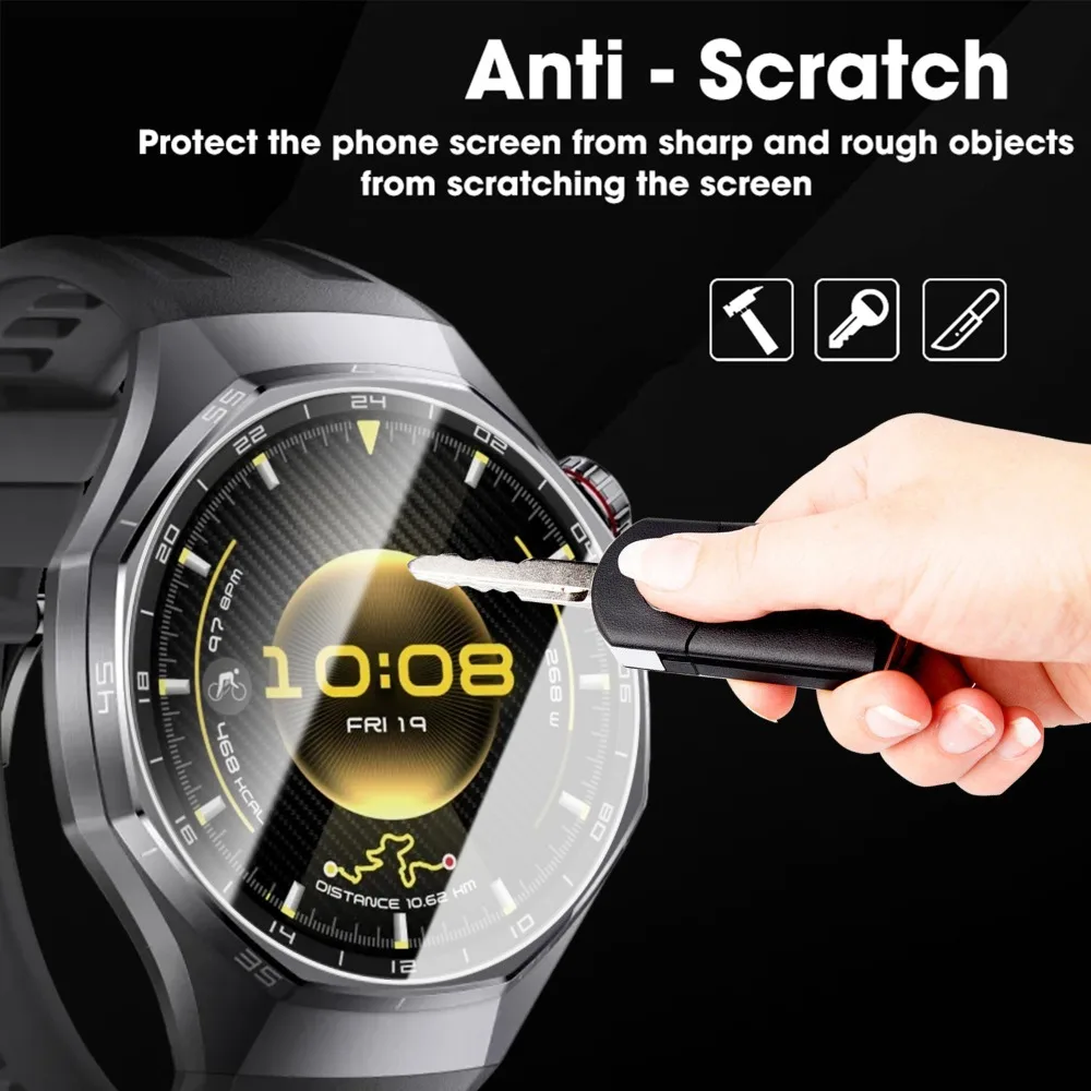 1-5Pack Easy Installation Tempered Glass for Huawei Watch GT7 GT6 GT5 Pro 41mm/46mm Screen Protector with Positioning Film Kit
