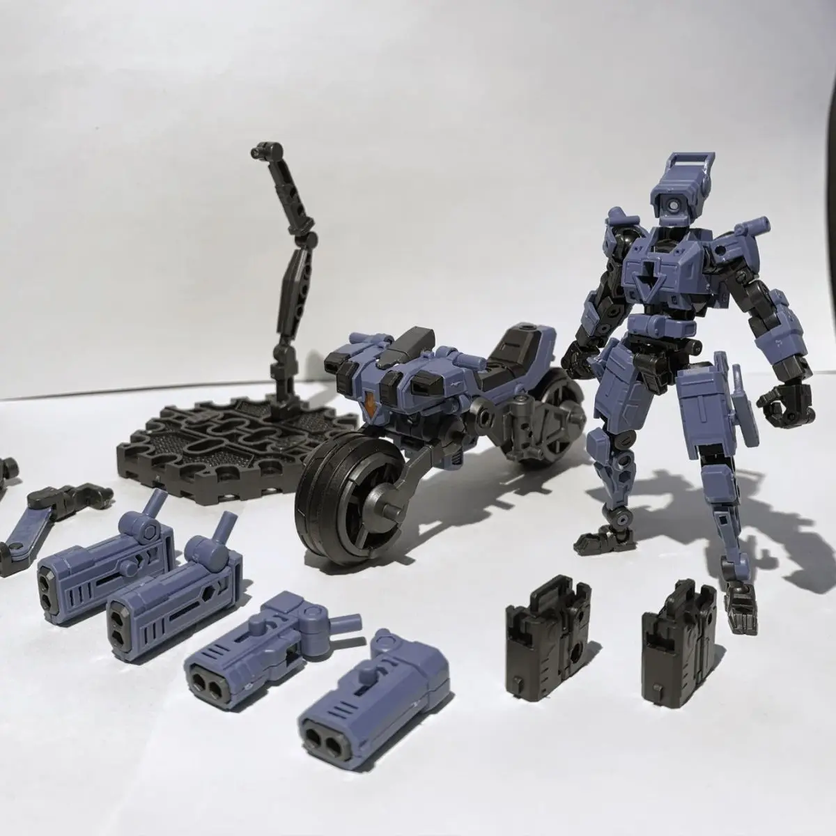 Transformando motocicletas cavalaria voadora modelo 1:24 montar mecha esqueletos super móveis anime figura de ação meninos brinquedo presentes